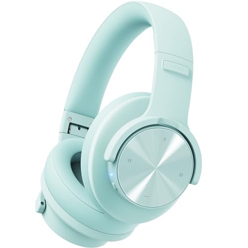 Picun B8 Wireless Bluetooth Headphones, 120H Playtime, 3EQ Modes, Cyan
